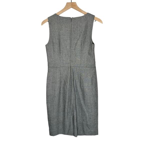 Banana Republic Gray Wool Sheath Dress Structured Piping Size 6 - Picture 2 of 5